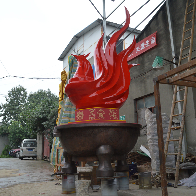 西藏昌都-城市不锈钢火焰雕塑